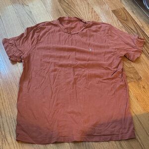 All Saints Men's Short Sleeve Crew Neck T-Shirt - Rust